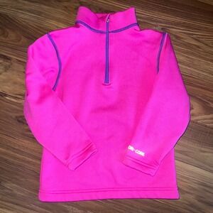 Obermeyer Kids Pink DRI-CORE Quarter Zip Thermal Top Long Sleeve Size M ski